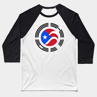 Puerto Rican Korean Multinational Patriot Flag Series Baseball T-Shirt